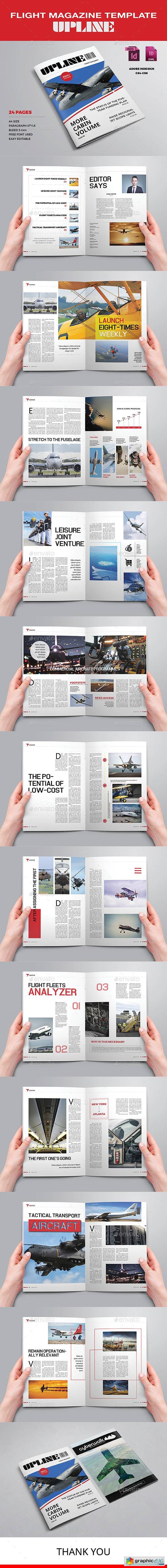 Flight Magazine Template - Upline