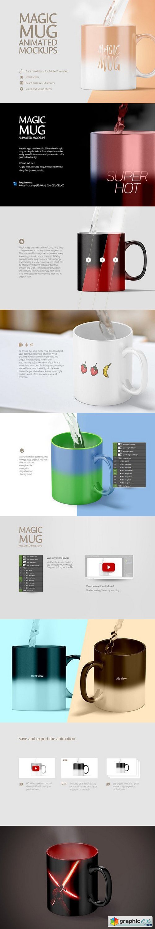 Magic Mug Animated Mockup