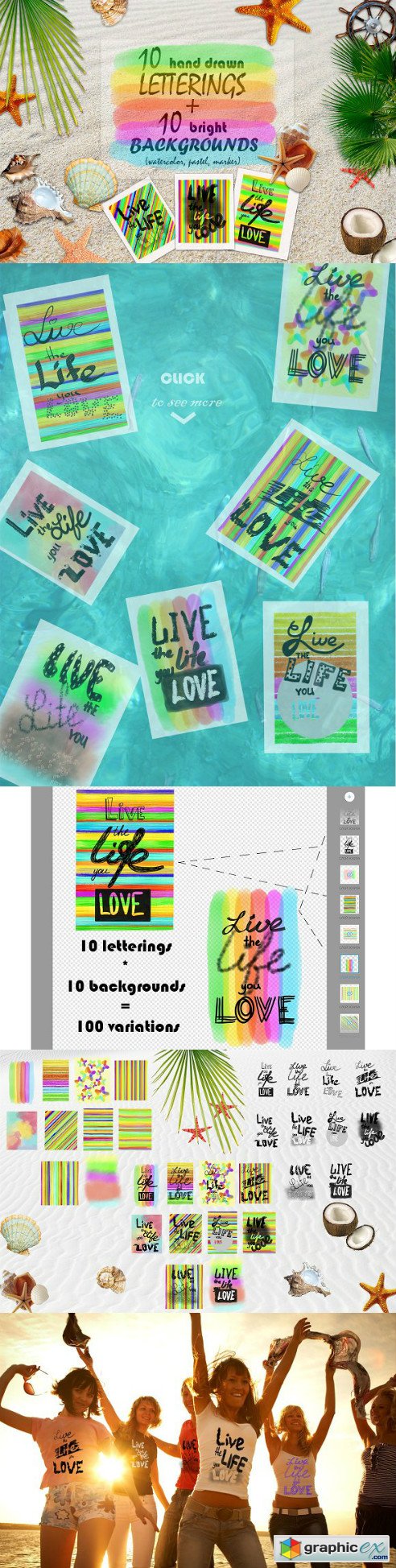 Lettering LIVE the LIFE you LOVE