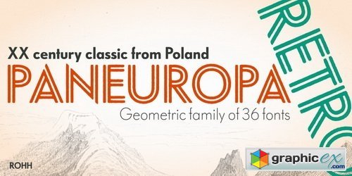Paneuropa Retro Font Family