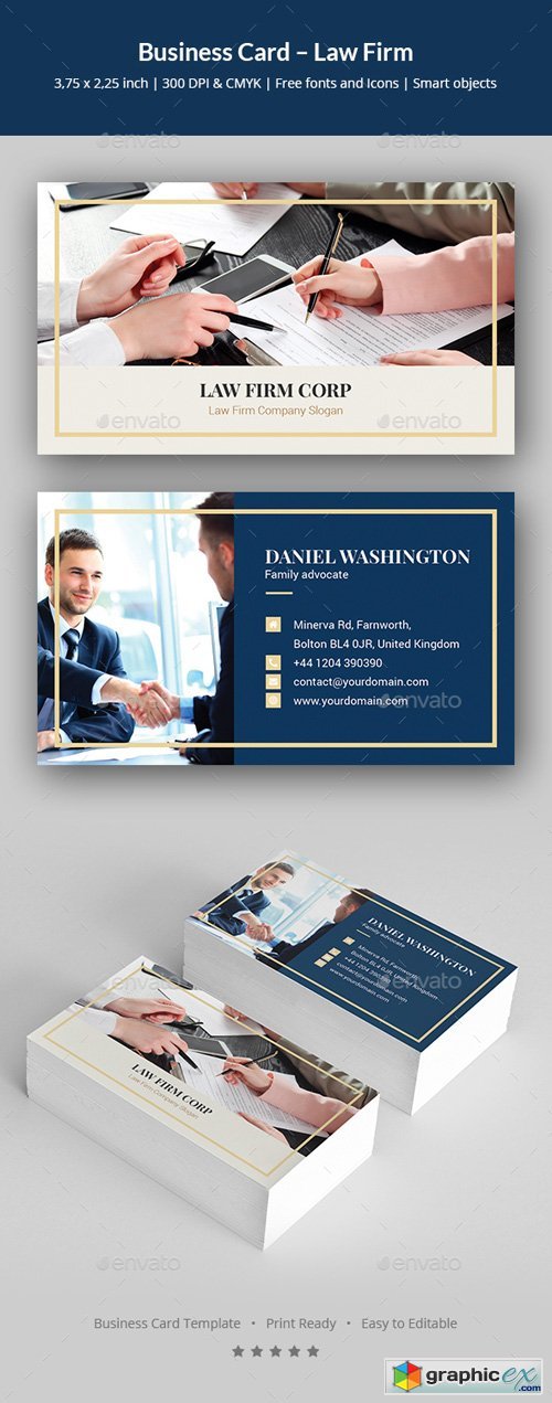 Business Card  Law Firm Vertical