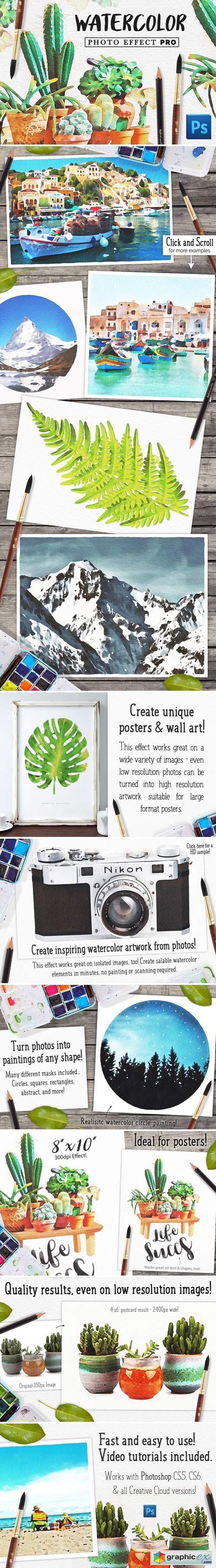 Watercolor Photo Effect Kit