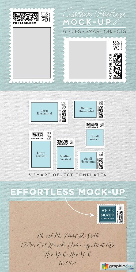 Custom Postage Stamp Template