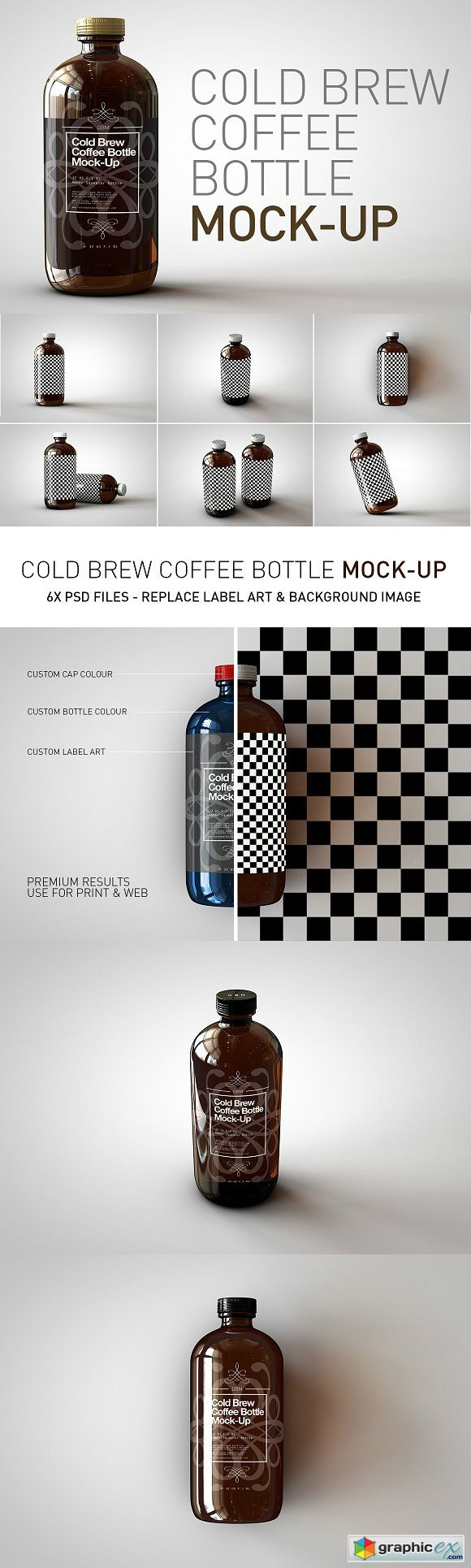 Cold Brew Coffee Bottle Mock-Up 1919862