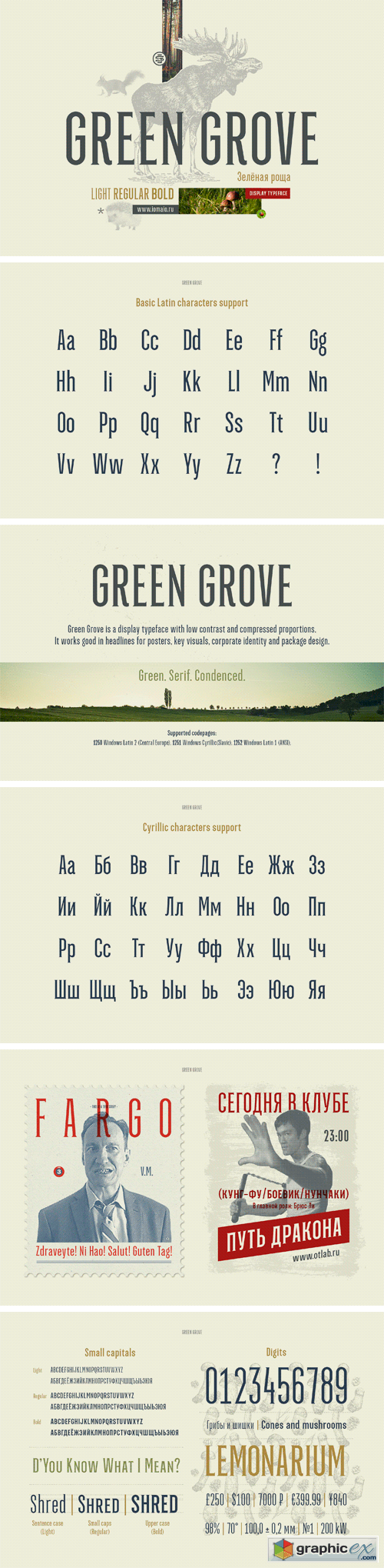 Green Grove // 3 Fonts