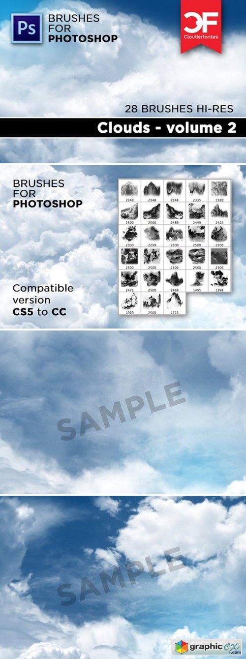 Clouds brushes Volume 2