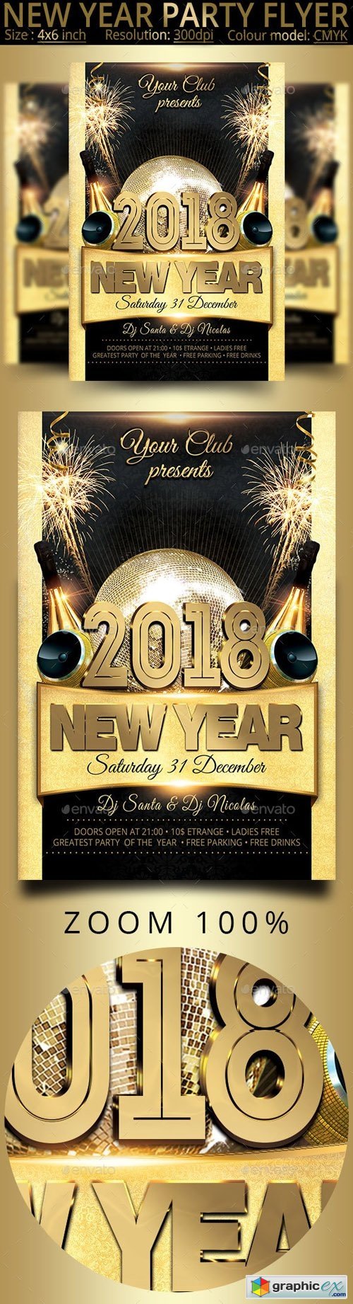 New Year Party Flyer 20773766