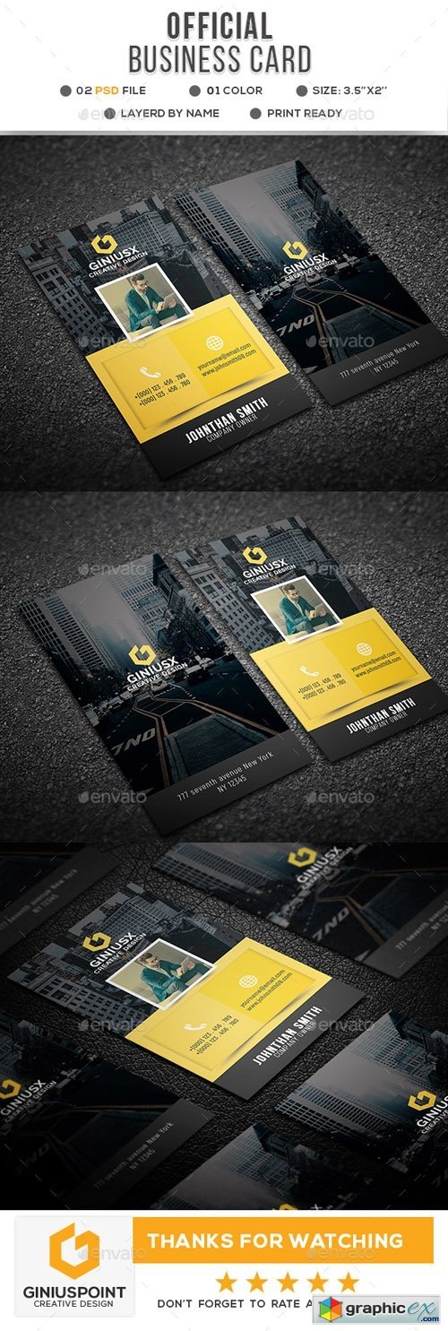 Official Corporate Business Card 20766864