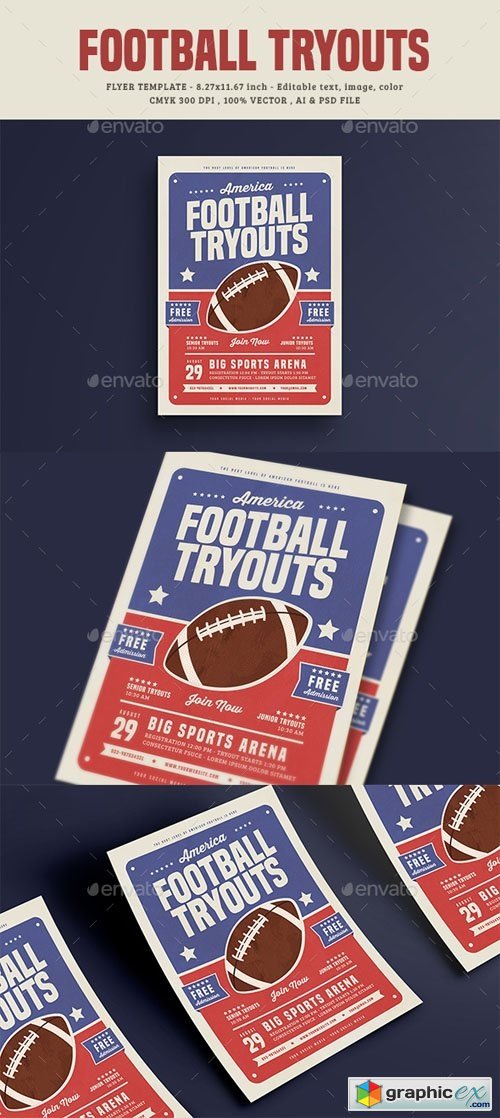 Football Tryouts Flyer