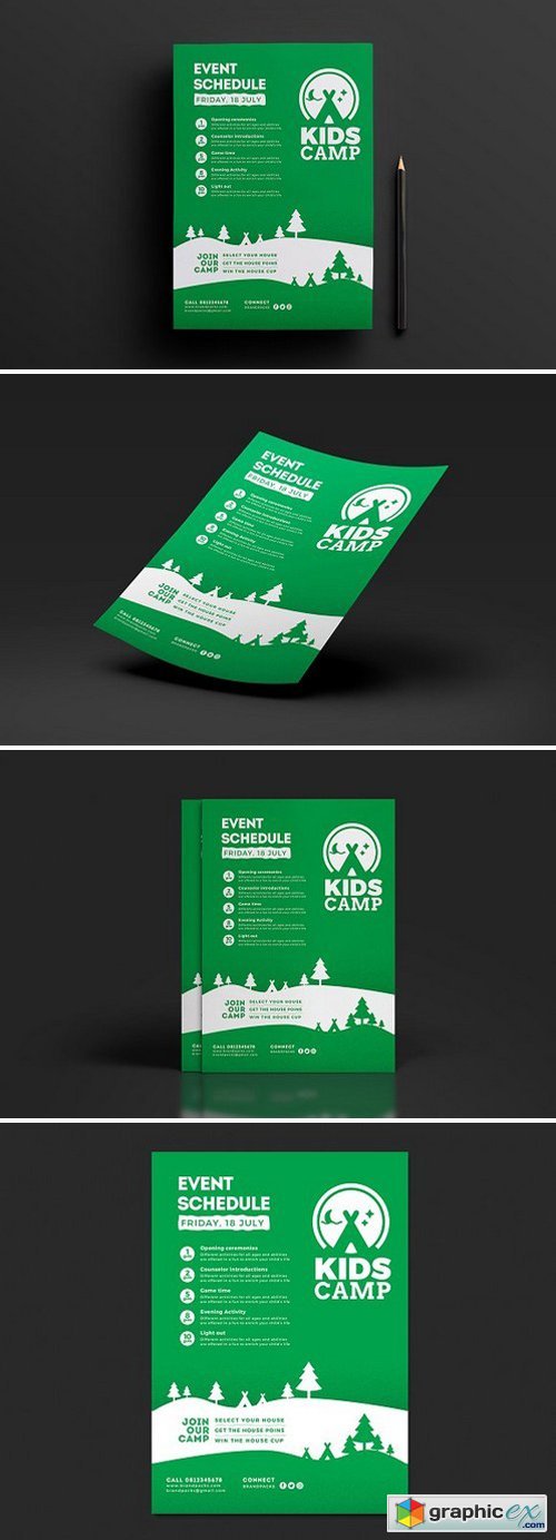 A4 Kids Camp Poster Template v2