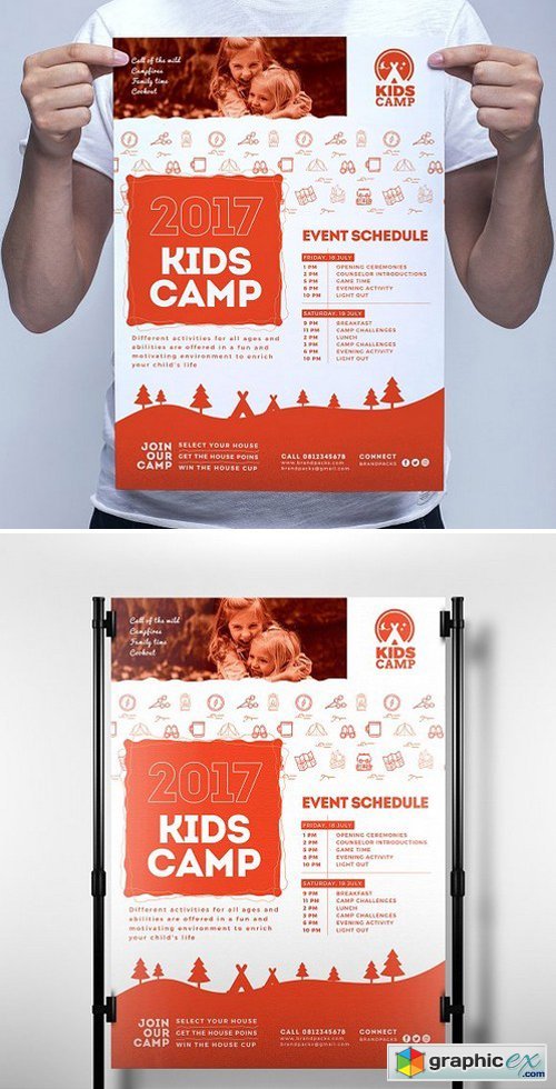 Kids Camp Poster Template