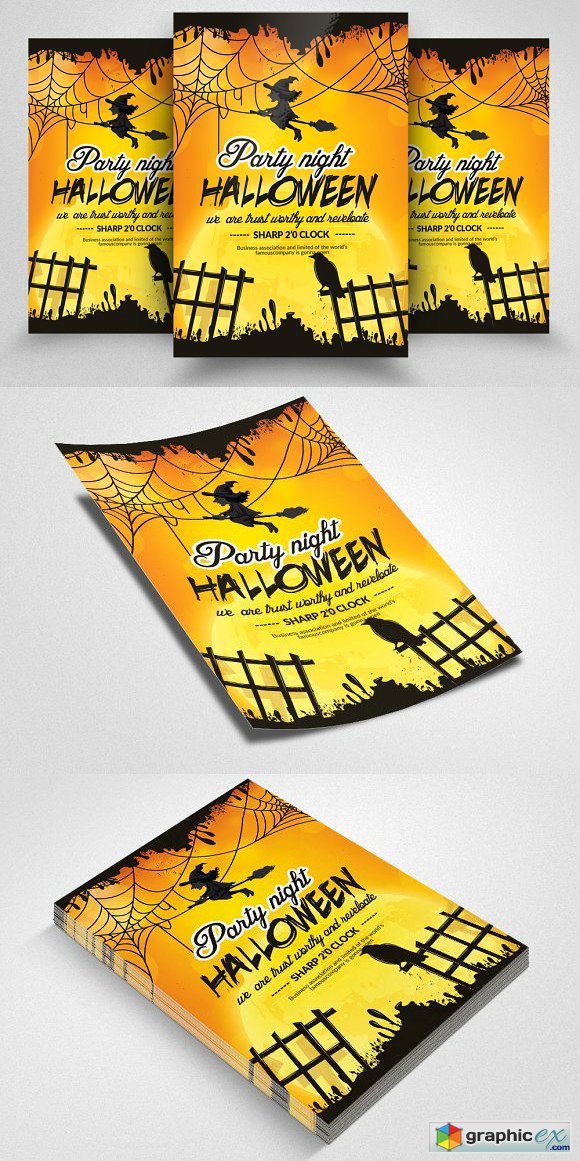 Halloween Party Flyer Template 1919245