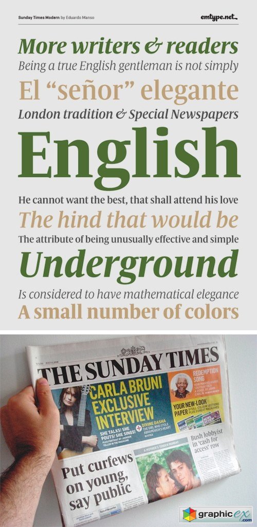 Sunday Times Modern Font Family