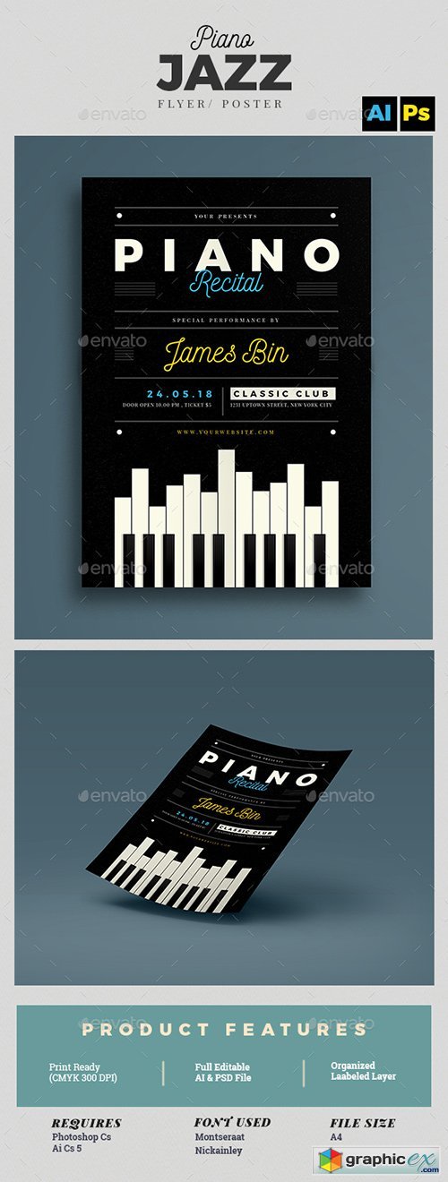 Piano Recital Flyer Template