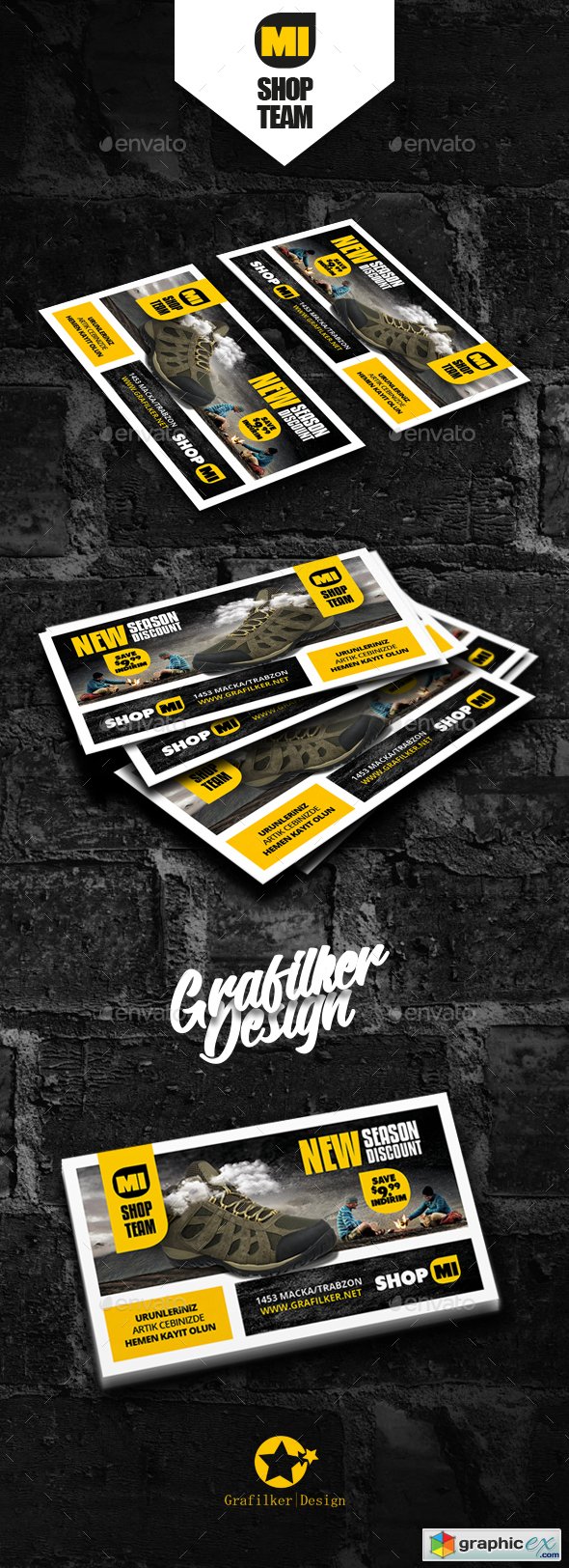 Shopping Product Business Card Templates