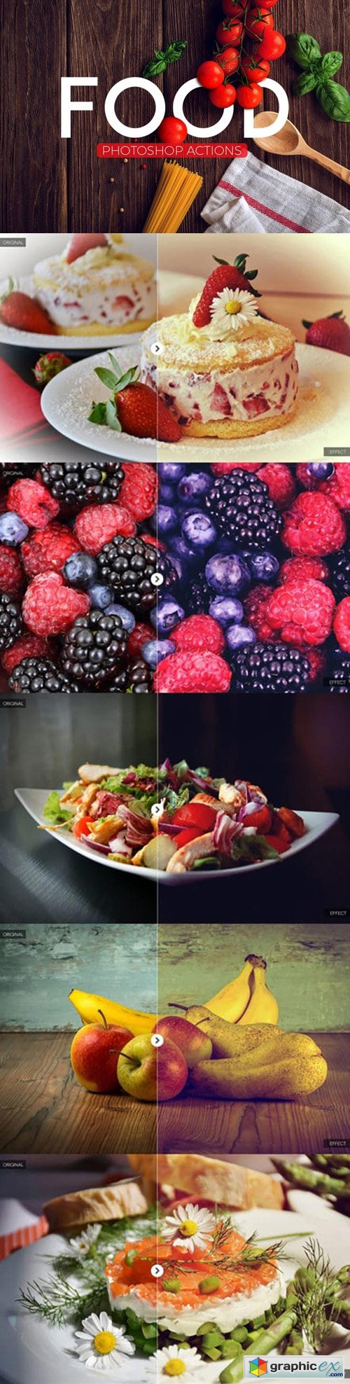 Photoshop Actions for Food Photography Vol.3