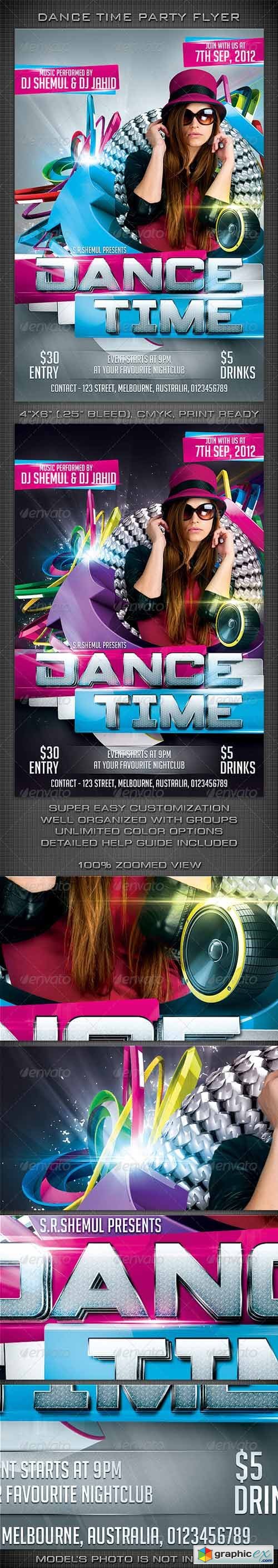 Dance Time Flyer Template