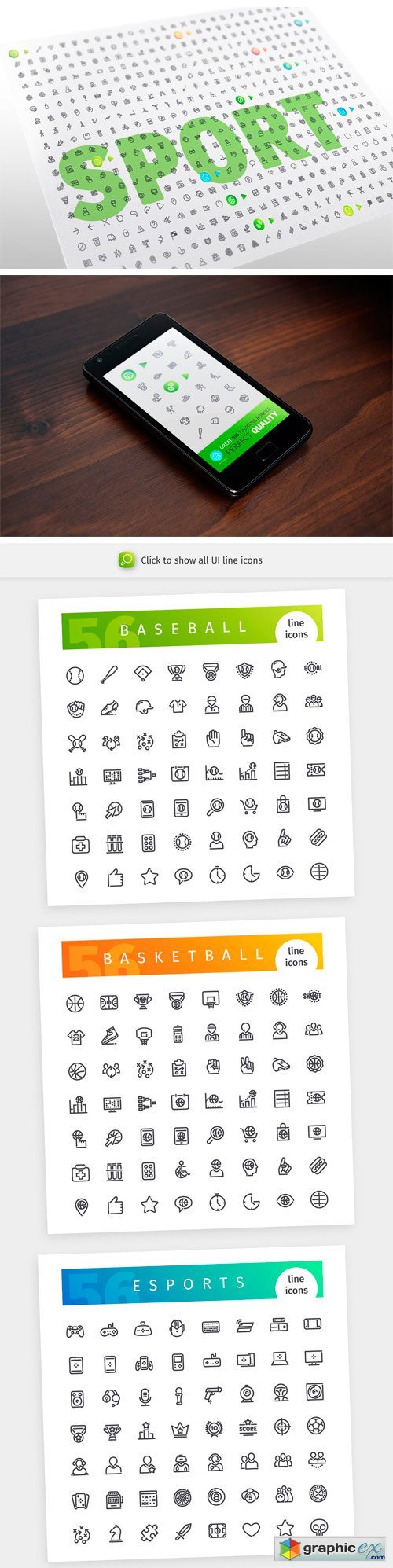 Sport 700+ Line Icons Bundle