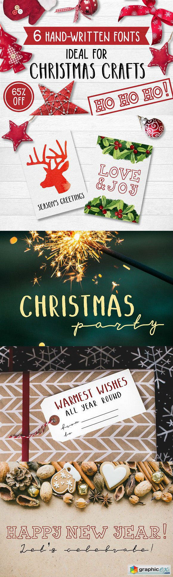 6 Fonts Christmas Collection