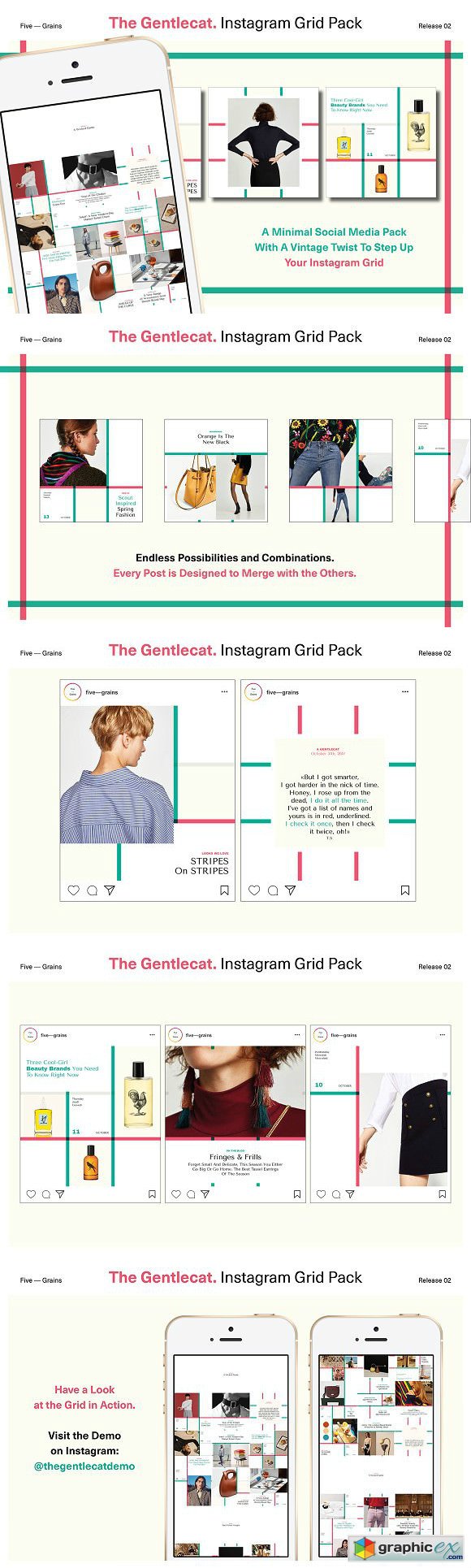 The Gentlecat Instagram Grid Pack