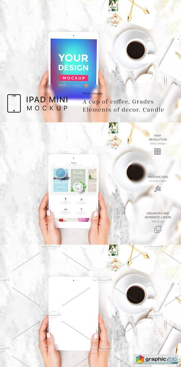 Neutral Minimalist iPad Mini Mockup