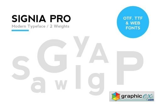 SIGNIA Pro Modern Typeface + WebFont