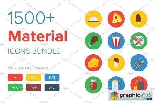 1500+ Material Icons Bundle