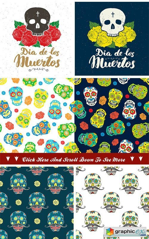 Day of the Dead, Cards and Patterns