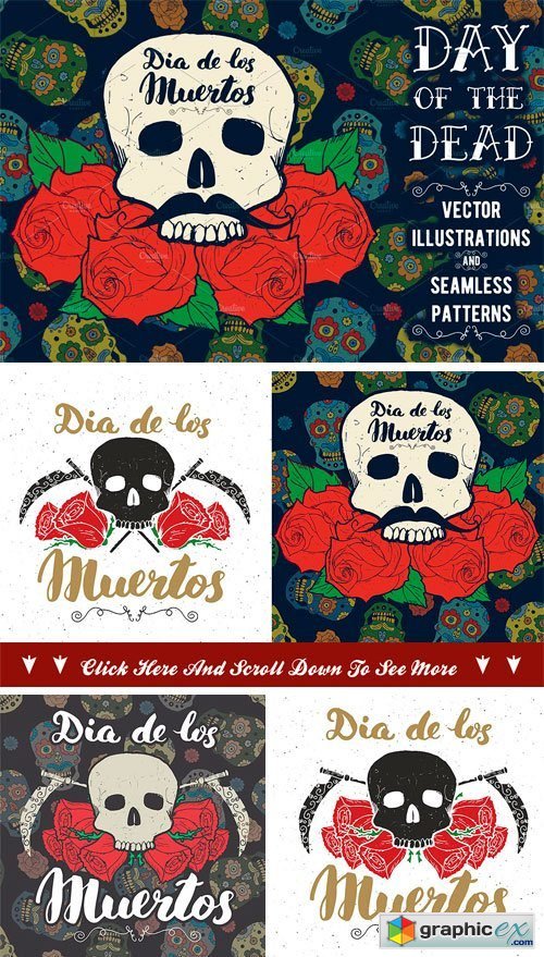 Day of the Dead, Cards and Patterns