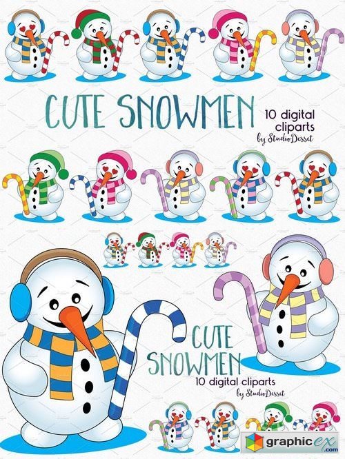 Cute Snowman Illustrations