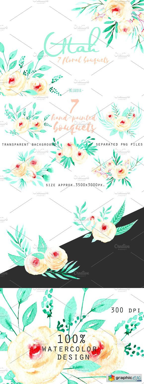 Utah Floral mint bouquets