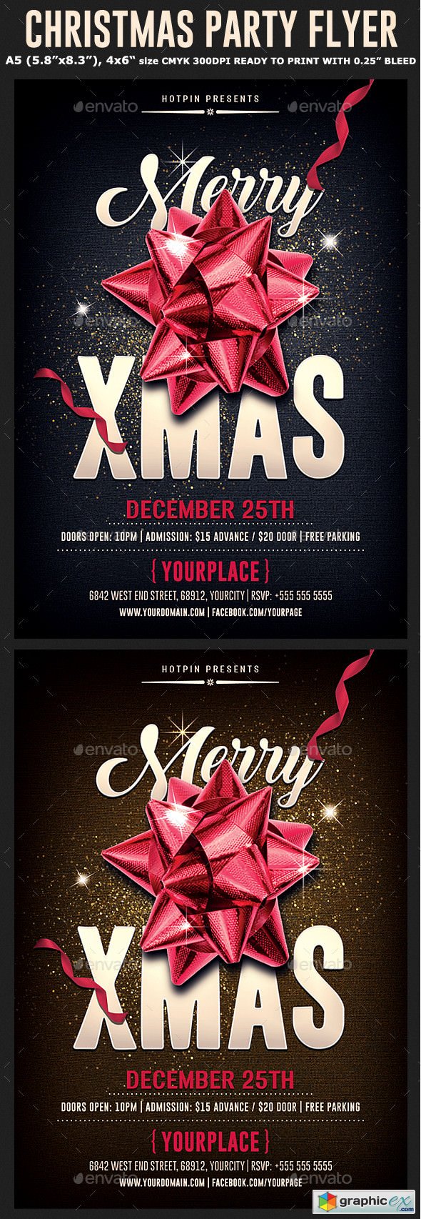 Christmas Psd Party Flyer Template