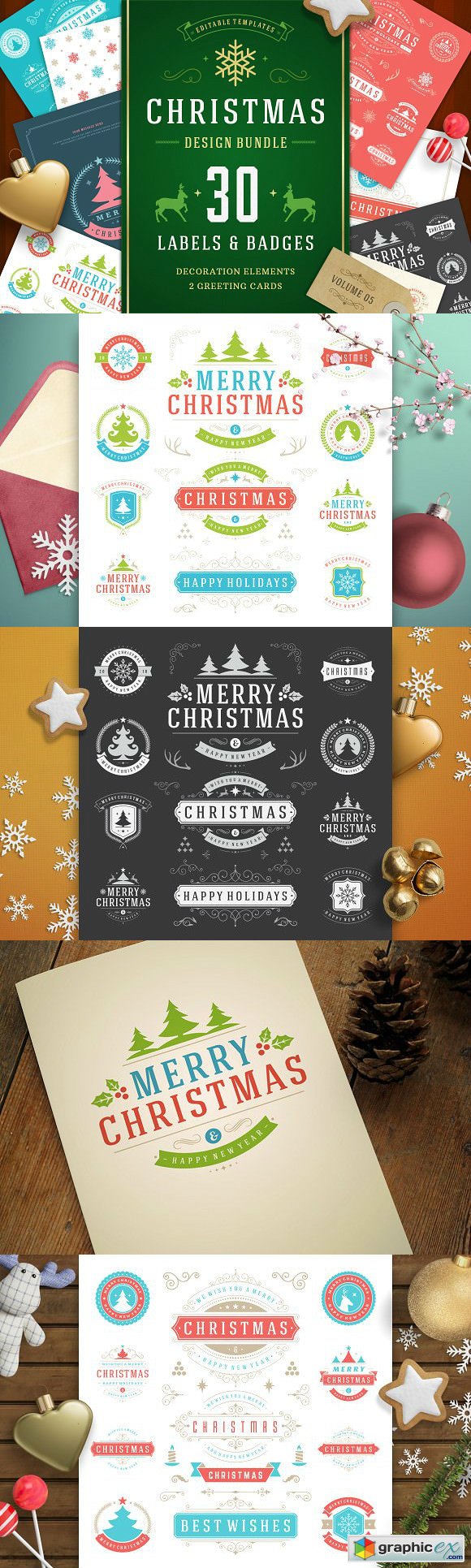 Christmas 30 labels and badges 1920721