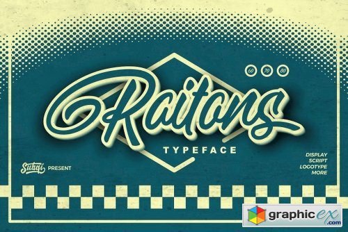 Raitons Font Family - 2 Fonts