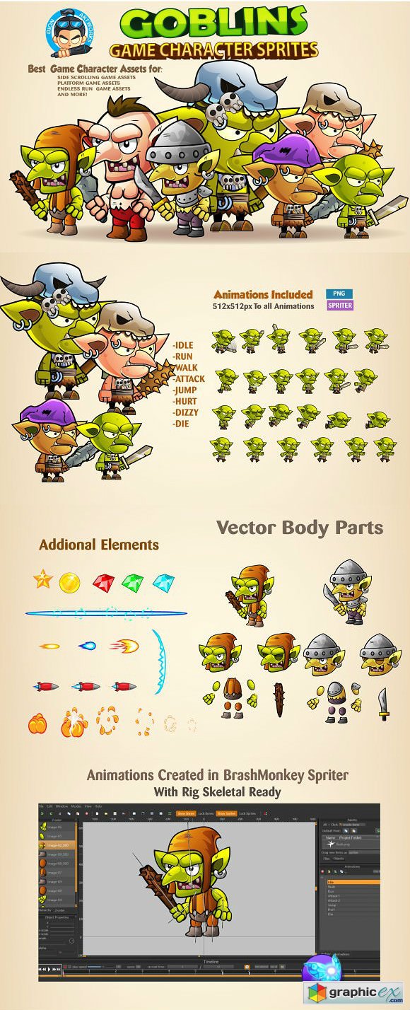 Goblins Game Character Sprites