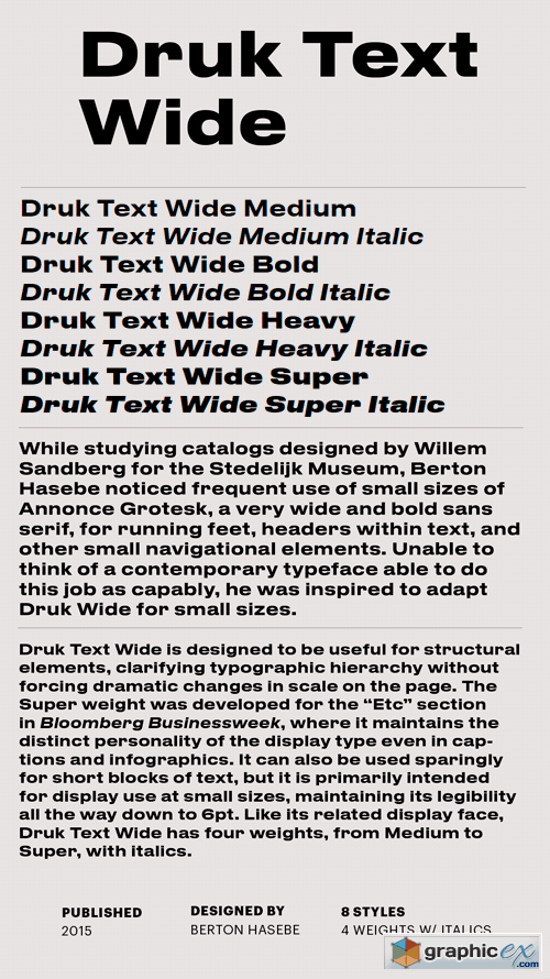 Druk Text Wide Font Family