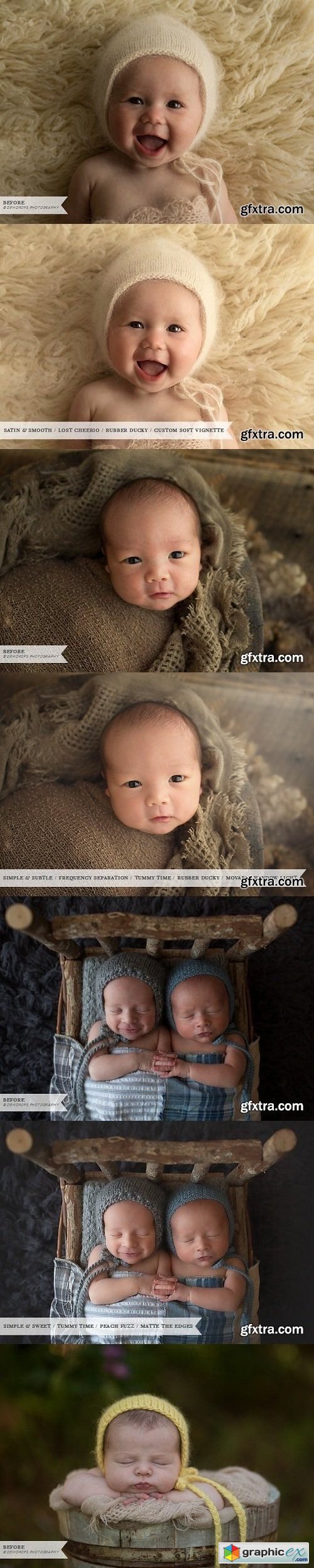 Greater than Gatsby - Newborn Essentials II PS Actions