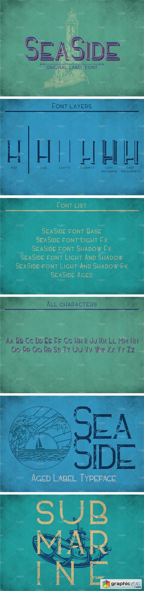 Sea Side Vintage Label Typeface