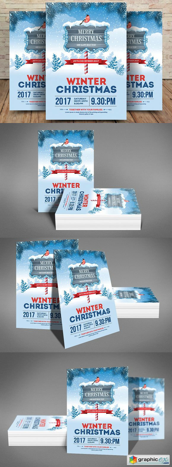 Merry Christmas Flyer Template 2019763