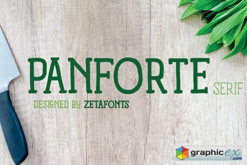 Panforte Serif Font Family - 6 Fonts