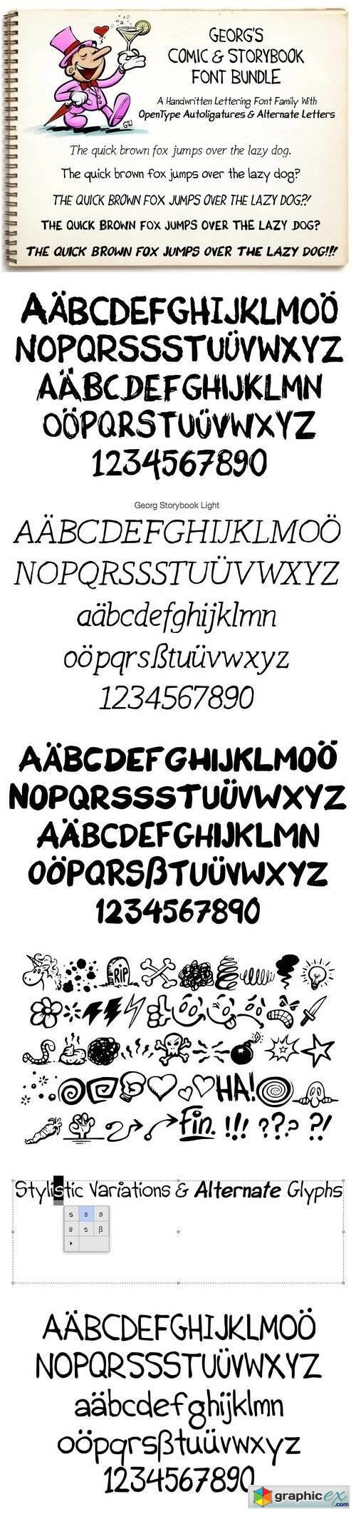11+ FONTS for Comics & Storyboards
