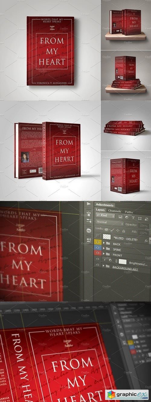 Customizable Book Cover Template 15