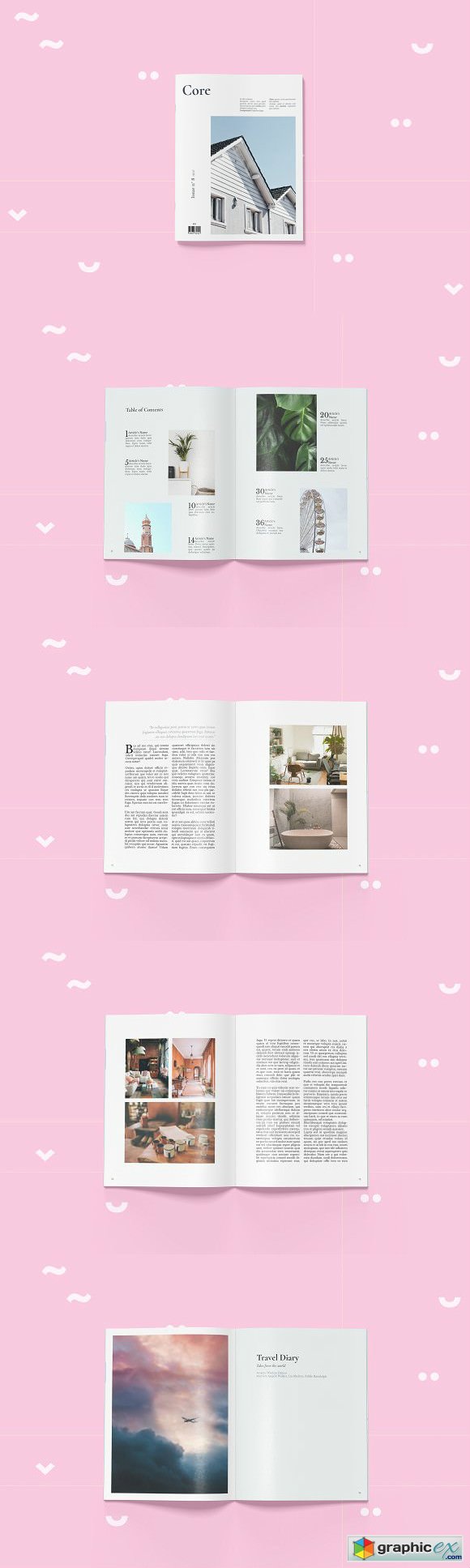 Core - Letter size Magazine Template