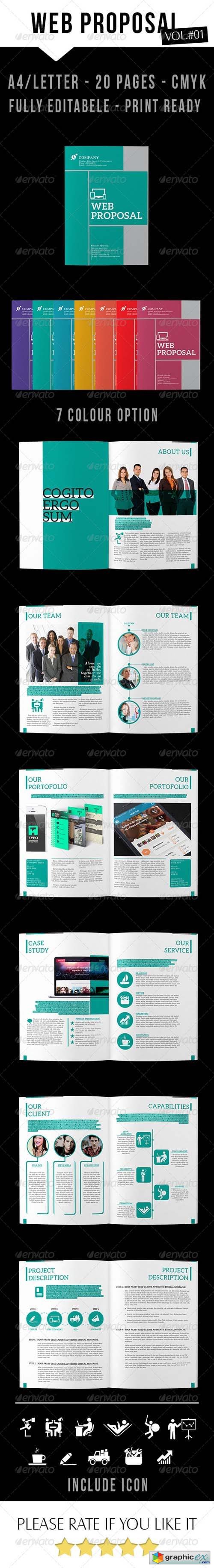 Clean Web Proposal InDesign