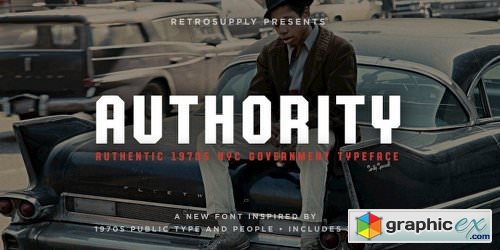 Authority Font Family - 6 Fonts