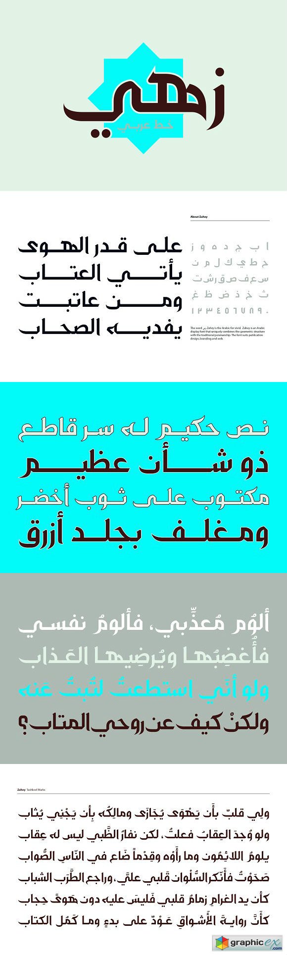 Zahey - Arabic Font