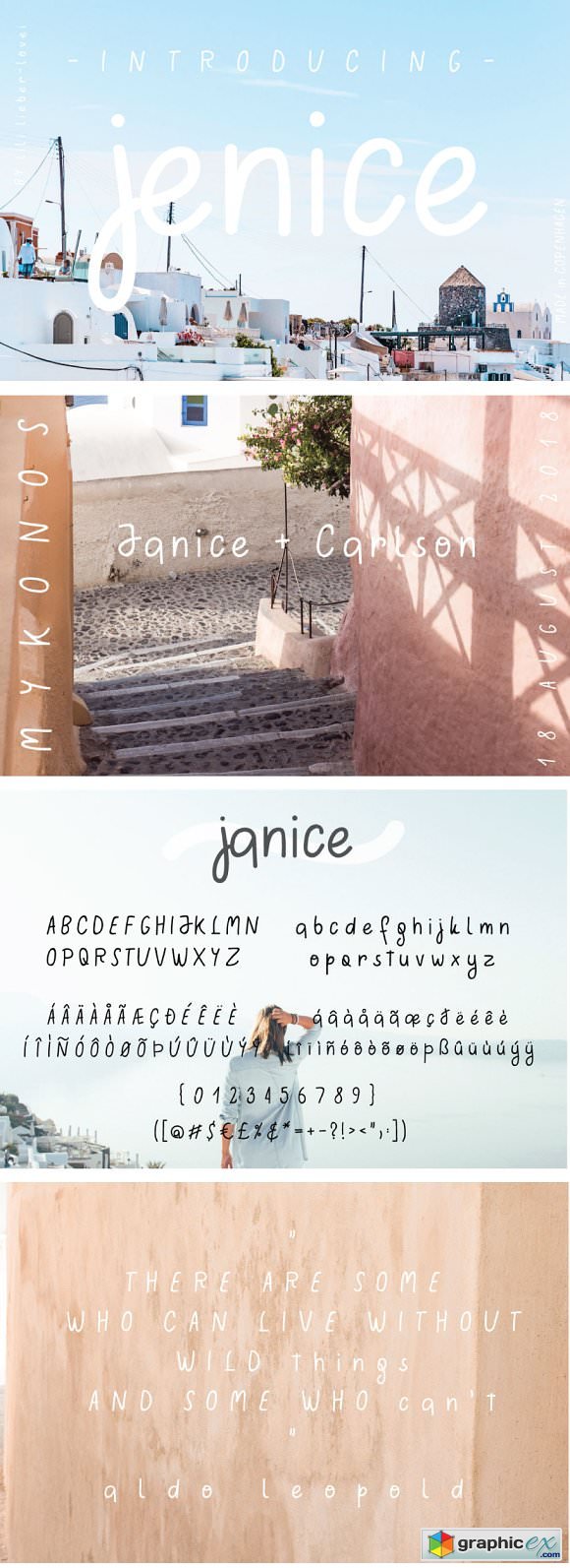 Jenice handwritten sans serif