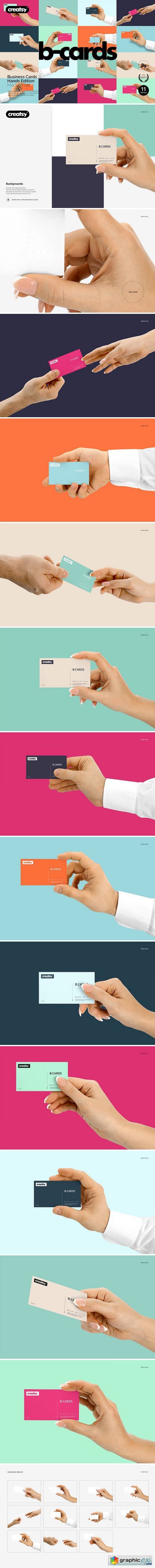 Business Cards Mockup Hands Edition