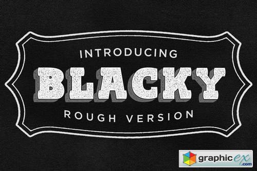 Blacky Typeface - ROUGH VERSION
