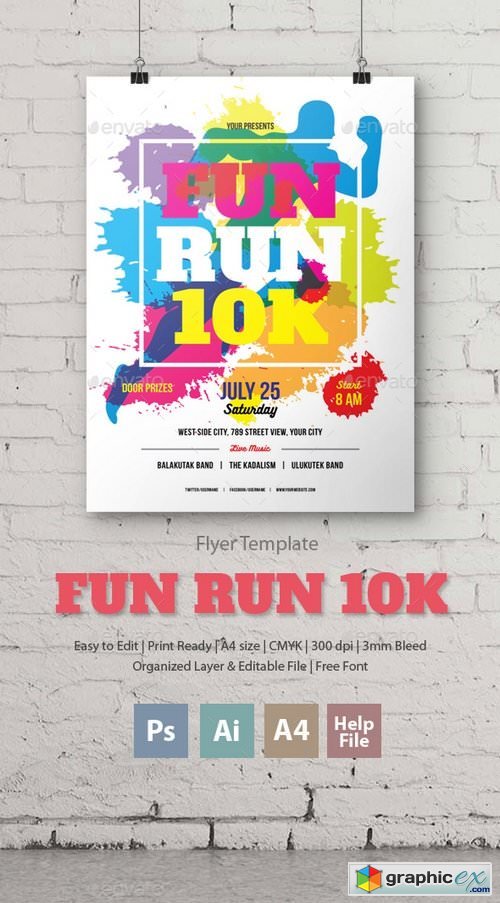 Fun Run 10K Flyer/Poster